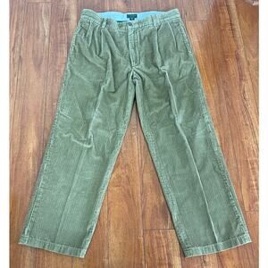 VTG Y2K C.C. Filson Seattle pleated cuffed corduroy wide leg baggy chino pants